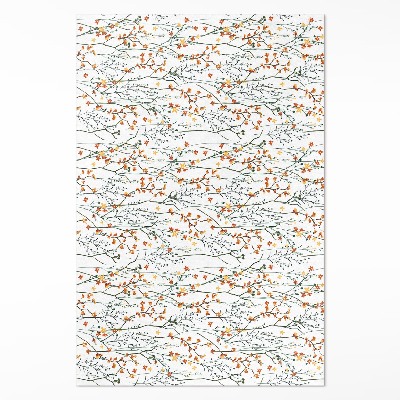 Vinyl tapijt Bloemen en takjes in boho-stijl