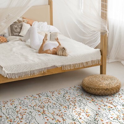 Vinyl tapijt Bloemen en takjes in boho-stijl