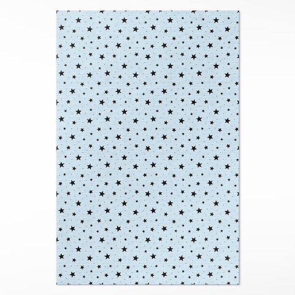 Vinyl tapijt Zwarte kleine sterren in de ruimte