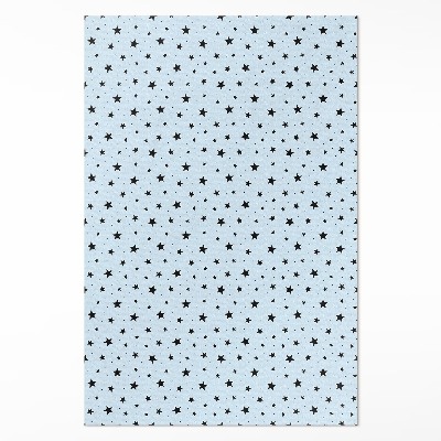 Vinyl tapijt Zwarte kleine sterren in de ruimte