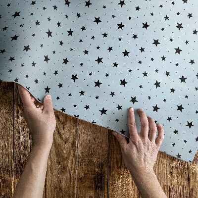 Vinyl tapijt Zwarte kleine sterren in de ruimte