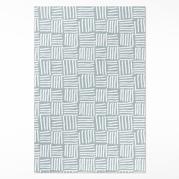 Vinyl vloerkleed Minimalistisch boho-vlechtpatroon