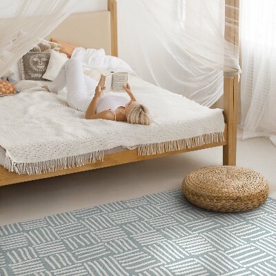 Vinyl vloerkleed Minimalistisch boho-vlechtpatroon