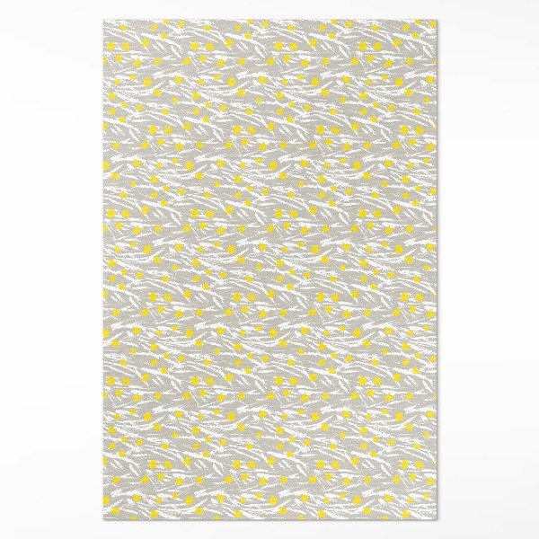 Vinyl tapijt Wilde bloemenweide met kleine boho-bloemen