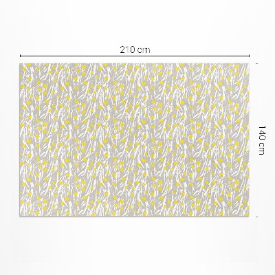 Vinyl tapijt Wilde bloemenweide met kleine boho-bloemen