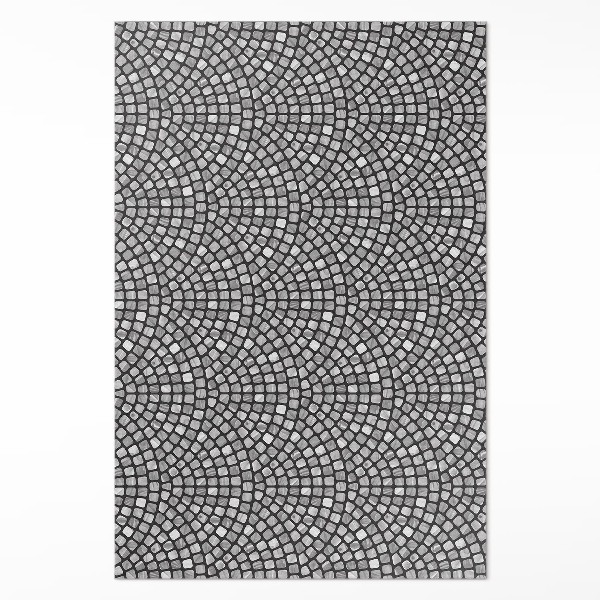 Tapijt vinyl Steenmotief klein mozaïek