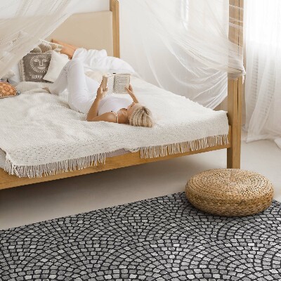 Tapijt vinyl Steenmotief klein mozaïek