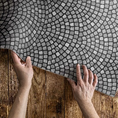 Tapijt vinyl Steenmotief klein mozaïek