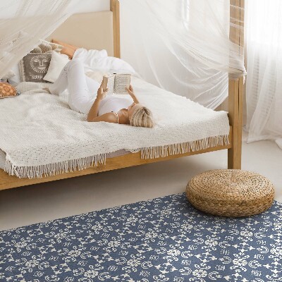 Vinyl vloerkleed Kleine ornamenten in een elegante stijl