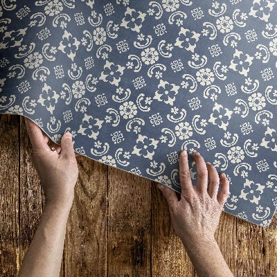 Vinyl vloerkleed Kleine ornamenten in een elegante stijl