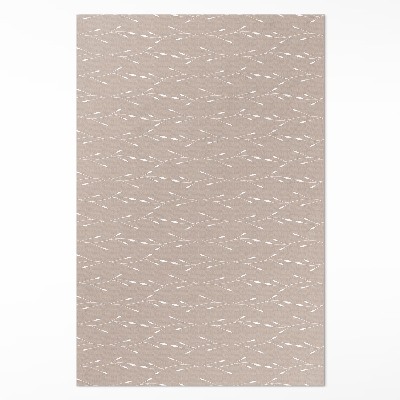 Vinyl tapijt Kleine, delicate boho-bladeren en twijgjes