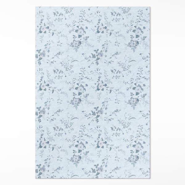 Tapijt vinyl Subtiele bloemen geschilderd in de weide