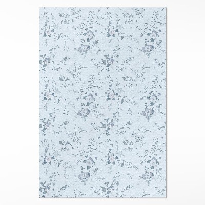 Tapijt vinyl Subtiele bloemen geschilderd in de weide