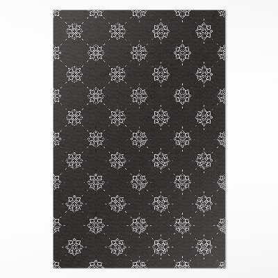 Vinyl vloerkleed Lineair bloemen regelmatig patroon