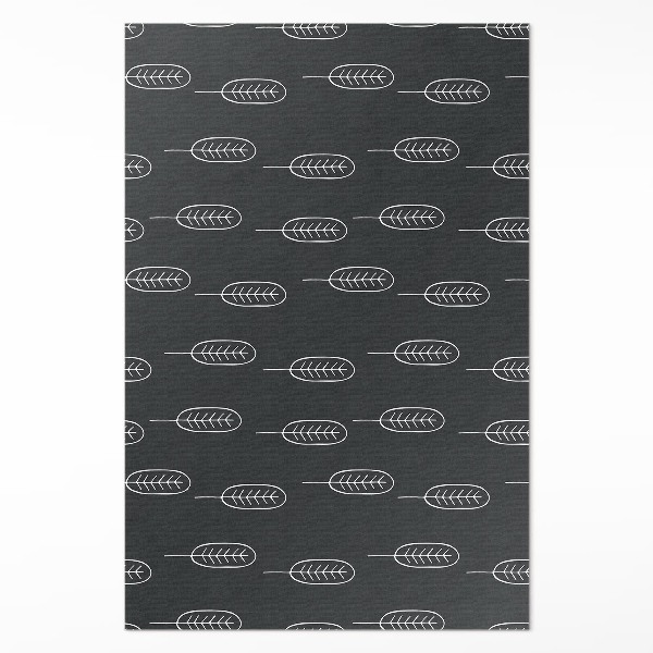 Vinyl tapijt Minimalistische boho-bladeren