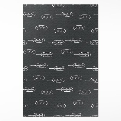 Vinyl tapijt Minimalistische boho-bladeren