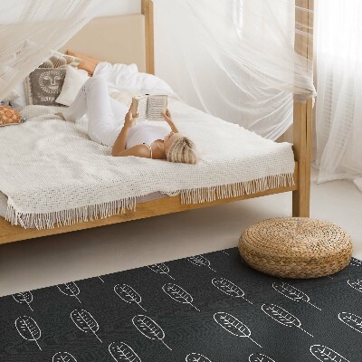 Vinyl tapijt Minimalistische boho-bladeren