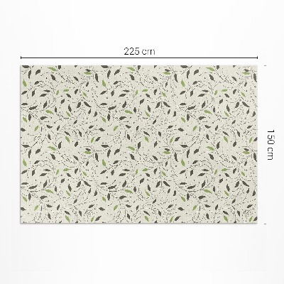 Vinyl tapijt Kleine blaadjes van subtiele wijnstokken