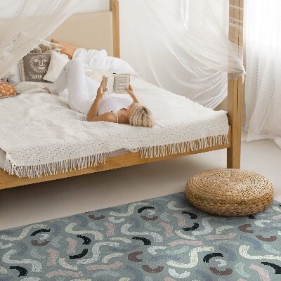 Vinyl tapijt Abstracte retrolijnen