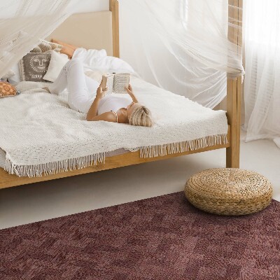 Vinyl vloerkleed Geweven parketvloer in een modieus visgraatmotief