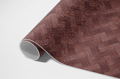 Vinyl vloerkleed Geweven parketvloer in een modieus visgraatmotief