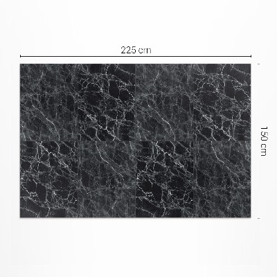 Vinyl vloerkleed Donkere marmeren stenen tegels