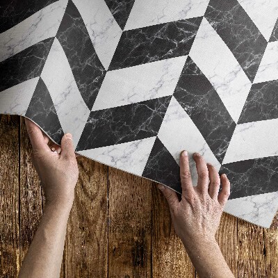 Tapijt vinyl Monochromatisch visgraatmarmer