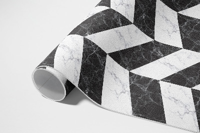 Tapijt vinyl Monochromatisch visgraatmarmer