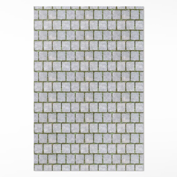 Vinyl tapijt Stenen pad met mos