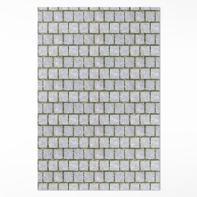 Vinyl tapijt Stenen pad met mos