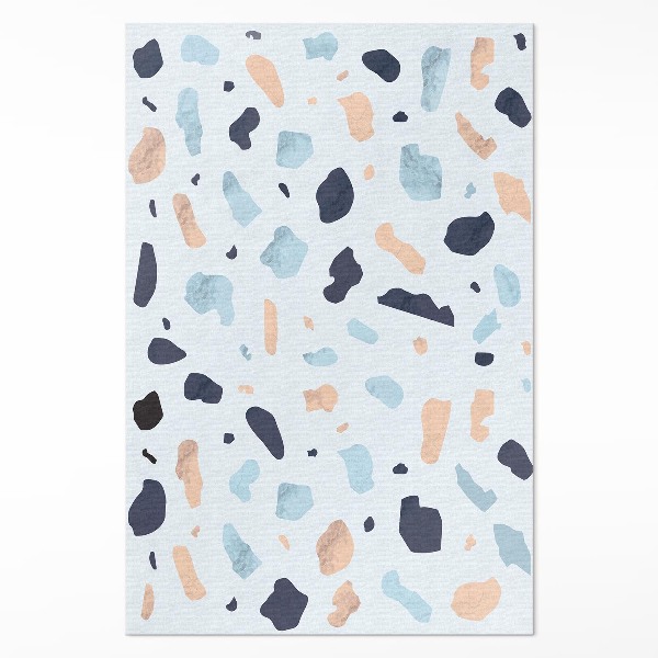 Vinyl vloerkleed Decoratief steengoed in pastelkleuren