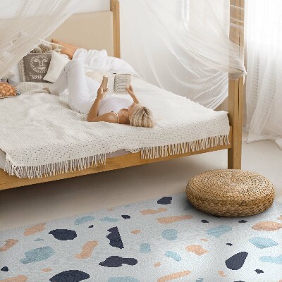 Vinyl vloerkleed Decoratief steengoed in pastelkleuren