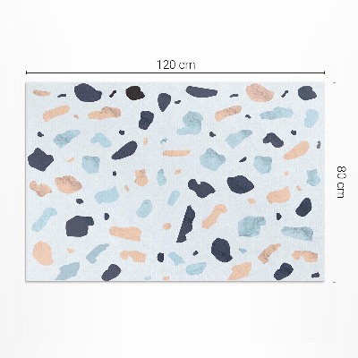 Vinyl vloerkleed Decoratief steengoed in pastelkleuren