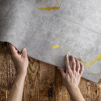 Tapijt vinyl Betonnen platen, stenen tegels