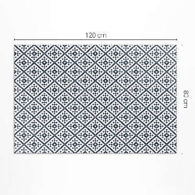 Vinyl vloerkleed Een delicaat patroon in een elegante stijl