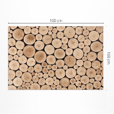 Tapijt vinyl Boomstammen houten pinnen