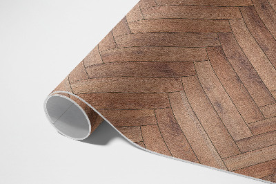 Vinyl tapijt Stijlvol visgraat houten parket