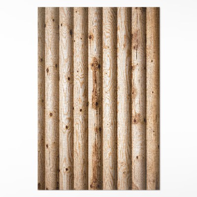 Tapijt vinyl Planken met knopen, houten balken