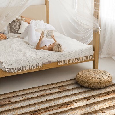 Tapijt vinyl Planken met knopen, houten balken
