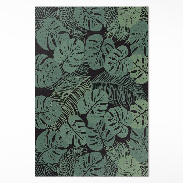 Vinyl vloerkleed Illustratie van tropische monsteraplanten