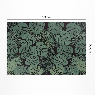 Vinyl vloerkleed Illustratie van tropische monsteraplanten