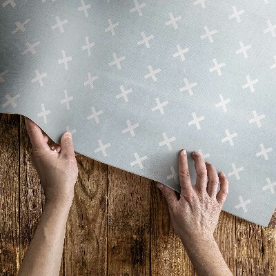 Vinyl tapijt Helder kruis minimalistisch patroon