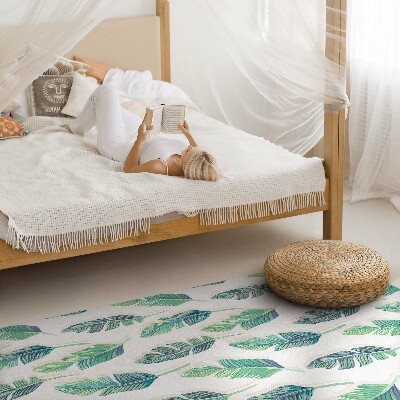 Tapijt vinyl Boho veren in een delicate stijl