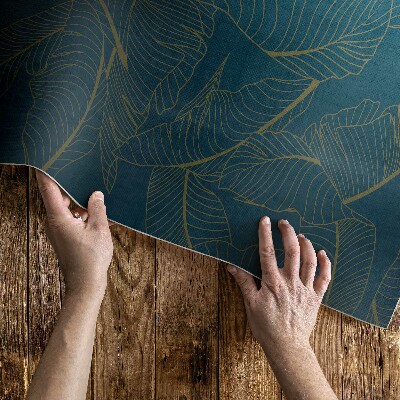 Vinyl vloerkleed Modieus patroon met lineaire bladeren