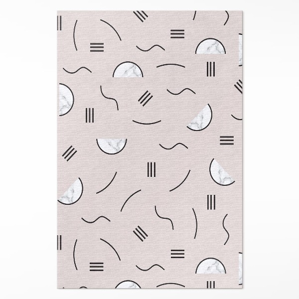 Vinyl tapijt Abstracte vormen in boho-stijl