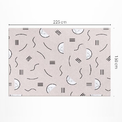 Vinyl tapijt Abstracte vormen in boho-stijl