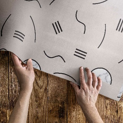 Vinyl tapijt Abstracte vormen in boho-stijl