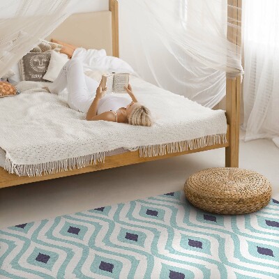 Vinyl vloerkleed Abstract golven stijlvol ontwerp