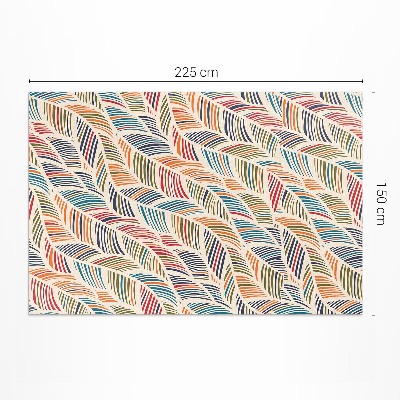 Vinyl vloerkleed Kleurrijke abstracte boho-bladeren