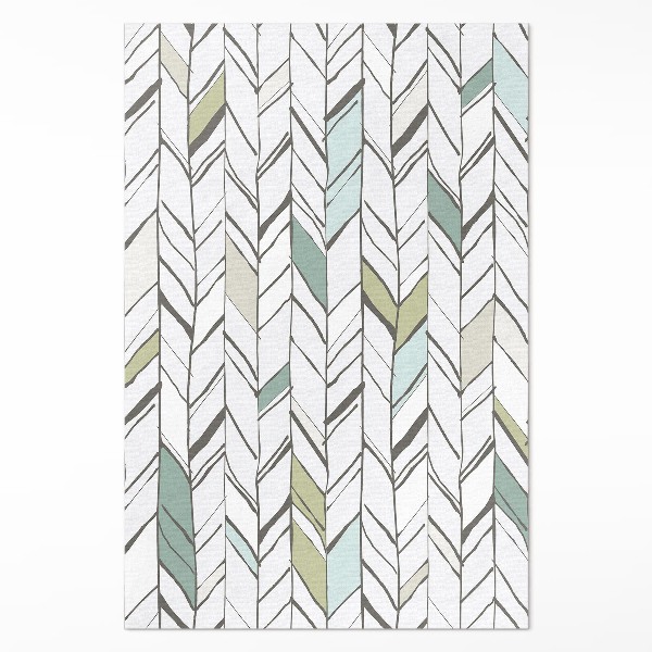 Tapijt vinyl Abstracte visgraat Indiase stijl